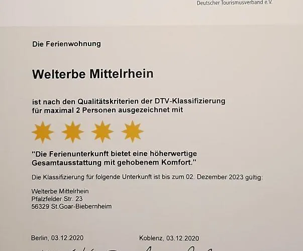 Welterbe Mittelrhein アパート